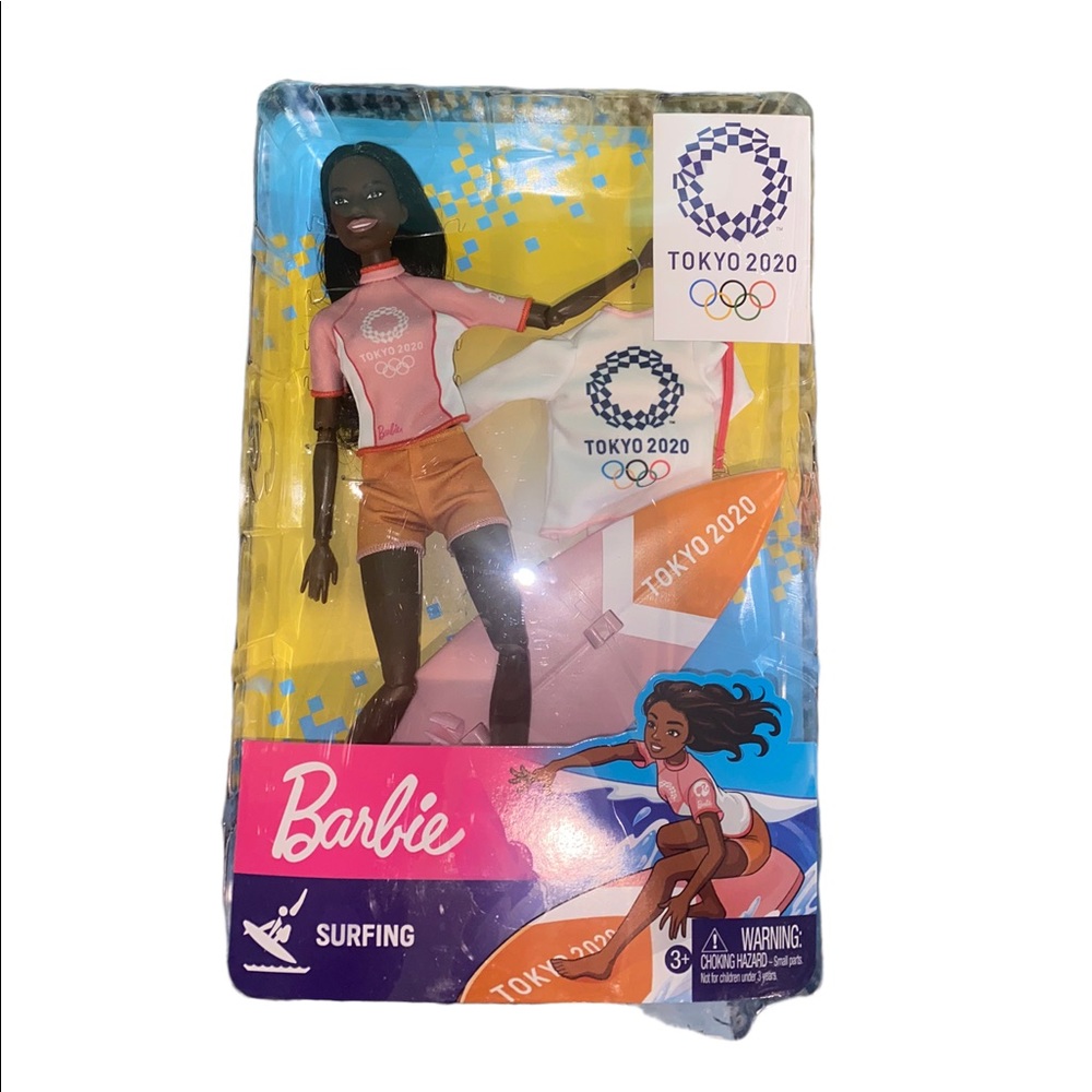 Tokyo 2020 Olympics Barbie.  Surfing doll. Excellent collectible. New in box.